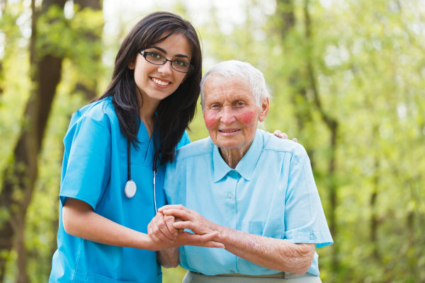 caretaker and her patient