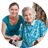 grandma with nurse